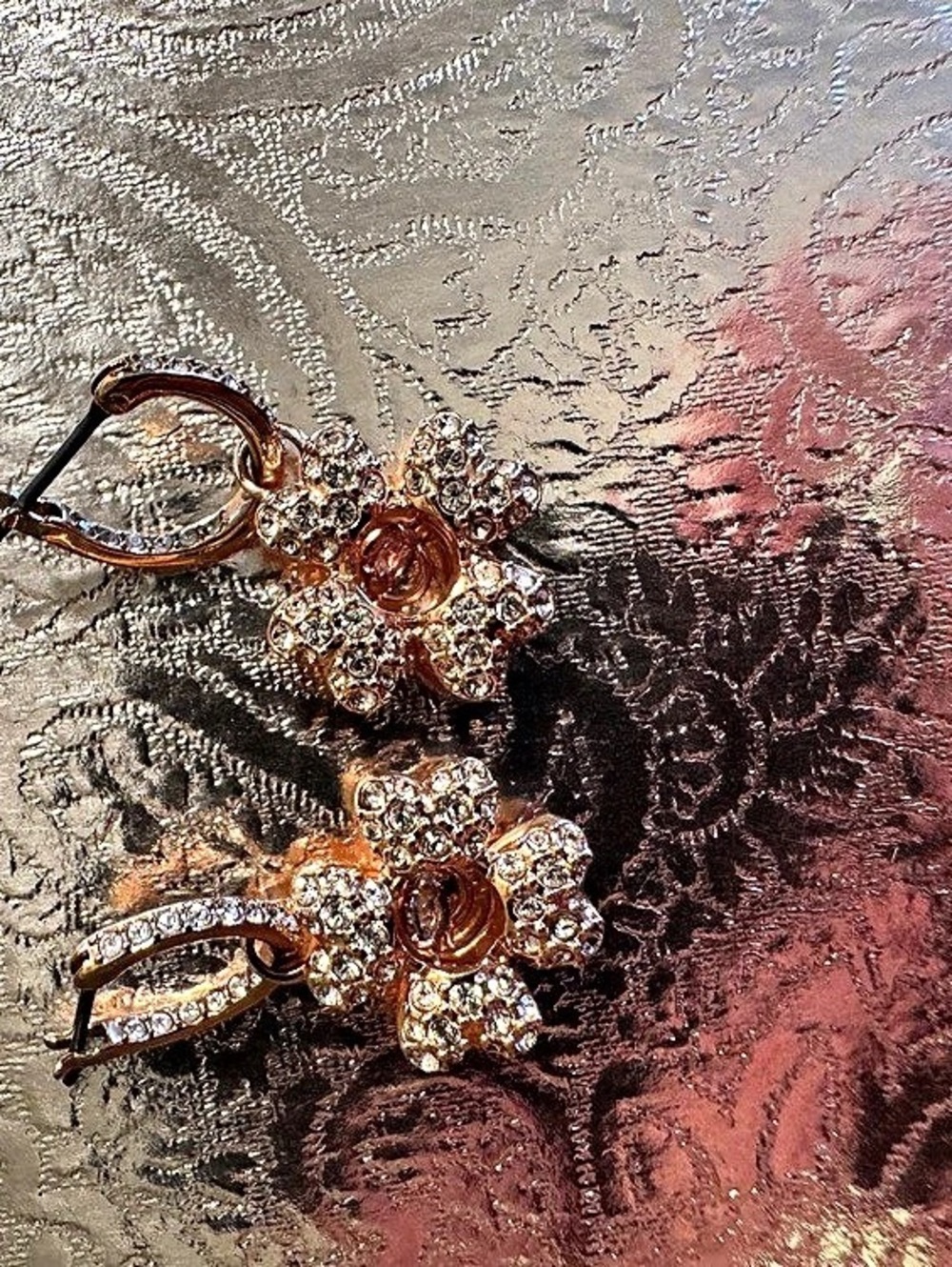 Swarovski Idyllia Clover Drop Earrings Rose Gold-plated
